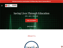Tablet Screenshot of codeblueacademy.com